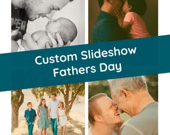 Fathers Day Gift: Custom Made Slideshow, Video Montage, Digital, Celebration. Keepsake, Gift, Memory