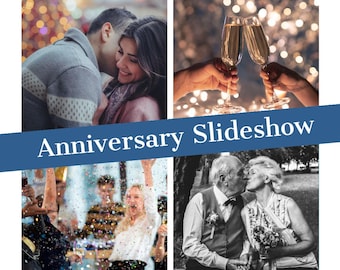 Custom Photo Slideshow: Wedding, Anniversary, Milestone Video Montage