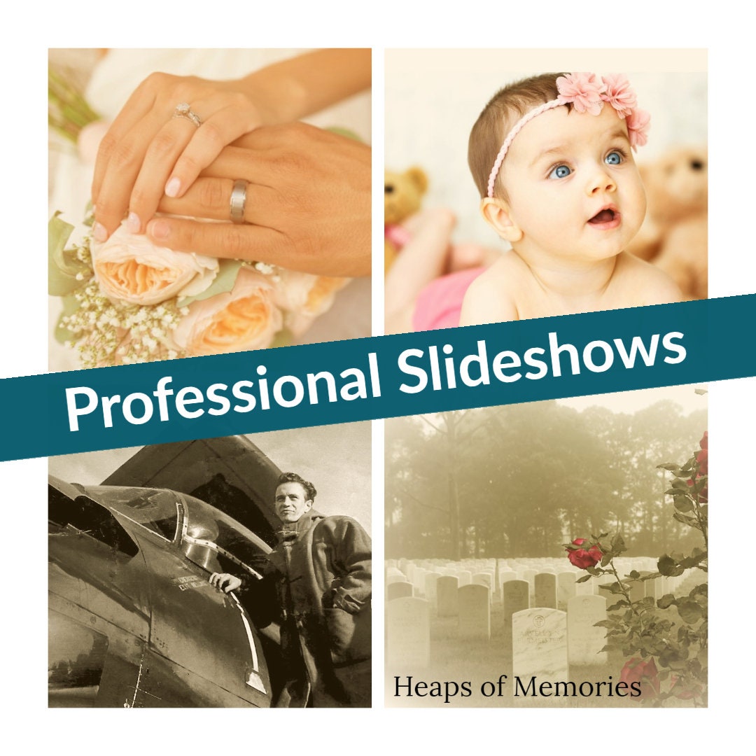 Custom Photo Slideshow: Wedding, Anniversary, Memorial Video Montage