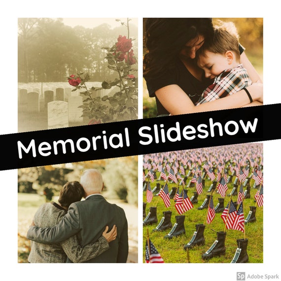 Memorial / Funeral Slideshow Professional Custom Video Montage Etsy