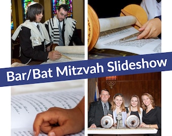 Custom Bar/Bat Mitzvah Slideshow Video Montage: Milestone, Keepsake, Celebration, Event, Keepsake