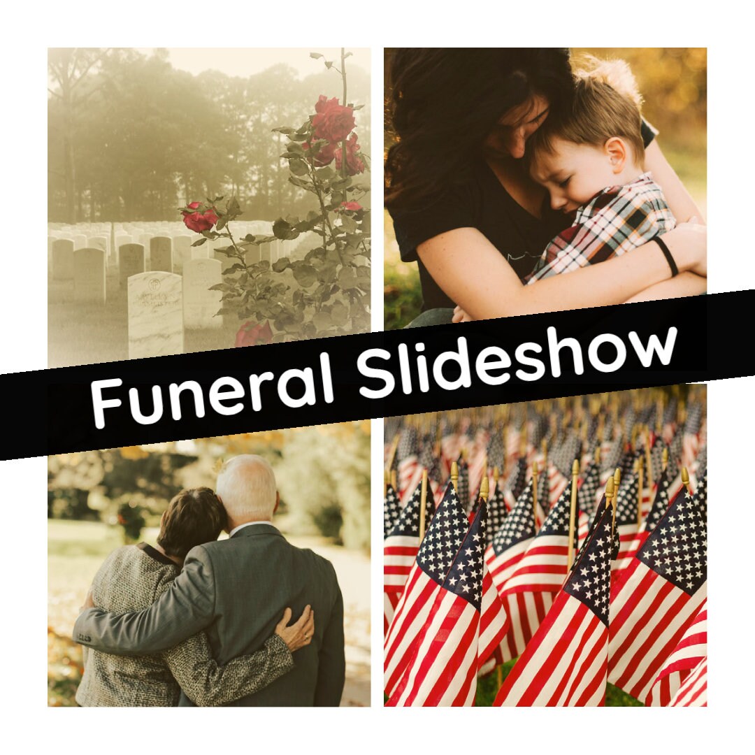 Funeral Slideshow / Memorial Video / Photo Montage / Digital / Etsy