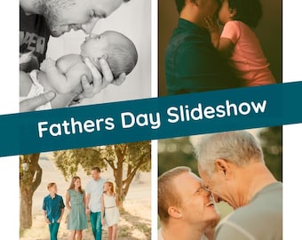 Fathers Day Slideshow: Custom Made Slideshow, Video Montage, Digital, Celebration. Keepsake, Gift, Memory, First Fathers Day