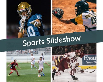 Sports Slideshow Video Montage: Photo Keepsake, Celebration, Memories, Events