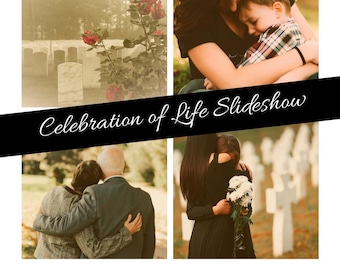 Memorial Photo Montage, Celebration of Life Keepsake (Digital MP4)