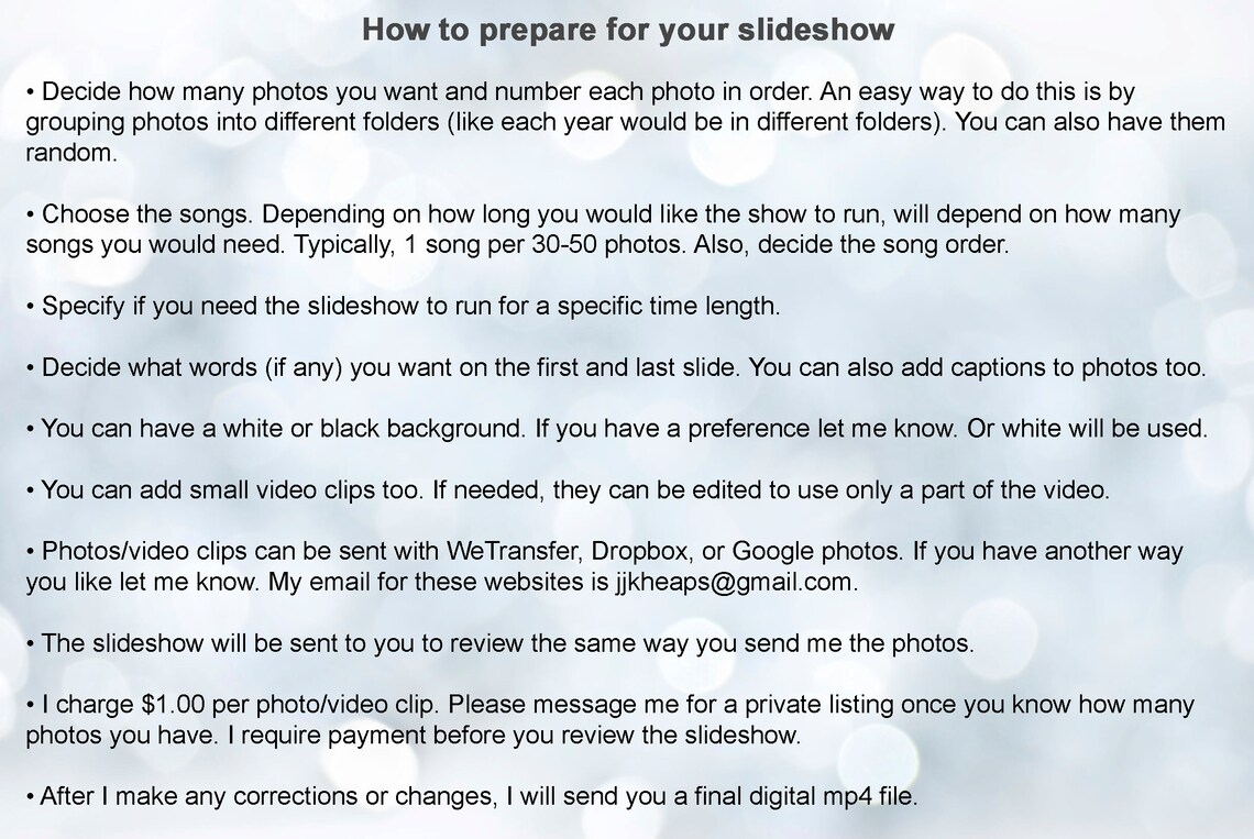 Graduation Slideshow / High School / College / Kindergarten / Custom