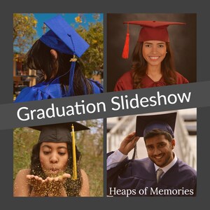 Graduation Slideshow / High School / College / Kindergarten / Custom Montage / Digital Movie / Keepsake / Celebration / Memories
