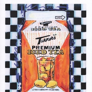 Turners Iced Tea Giclée Druck Pittsburgh yinzer art steel city 412