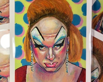 Divine Giclée print, drag queen art, lgbtq icon, pride art, John Waters