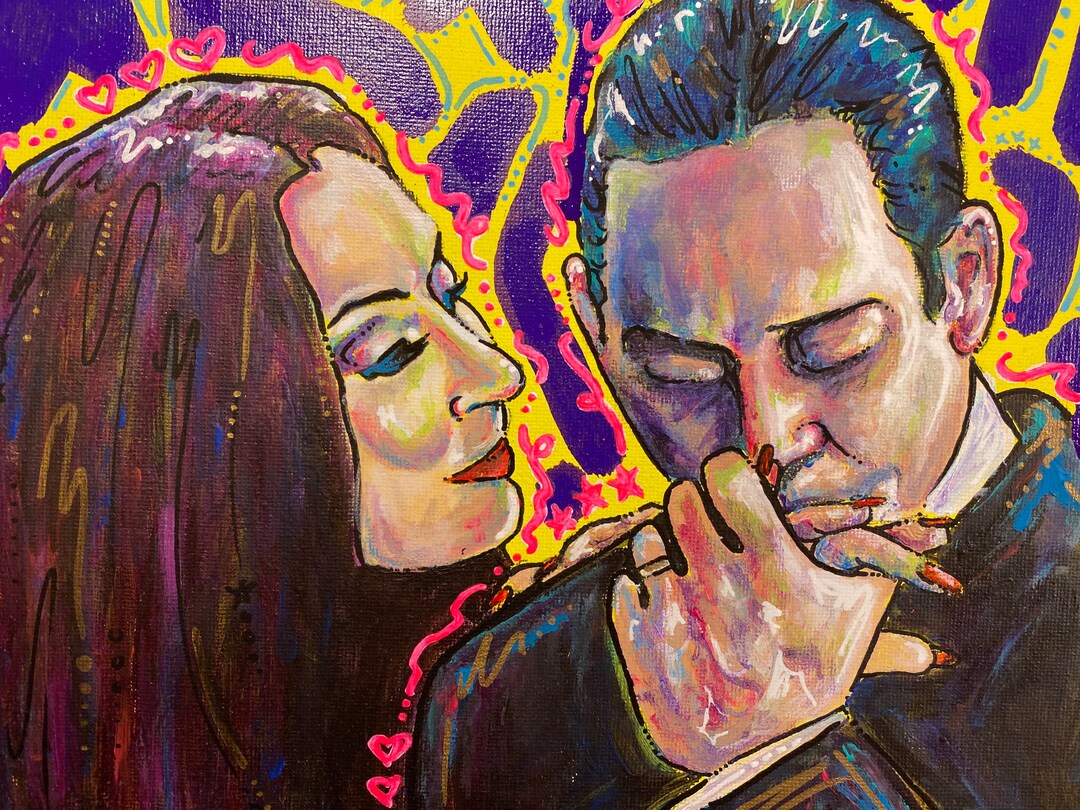 Original Addams Family Painting - Etsy