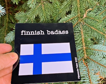 Finnish Badass Vinyl Cling