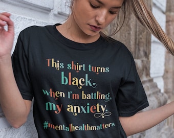 Anxiety T-Shirt, anxiety tees, mental health shirt, mental health awareness, funny anxiety shirts, colorful anxiety shirt, anxiety gift