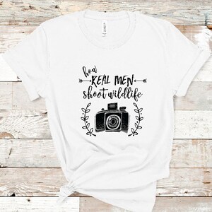 How Real Men Shoot Wildlife Short-Sleeve Unisex T-Shirt