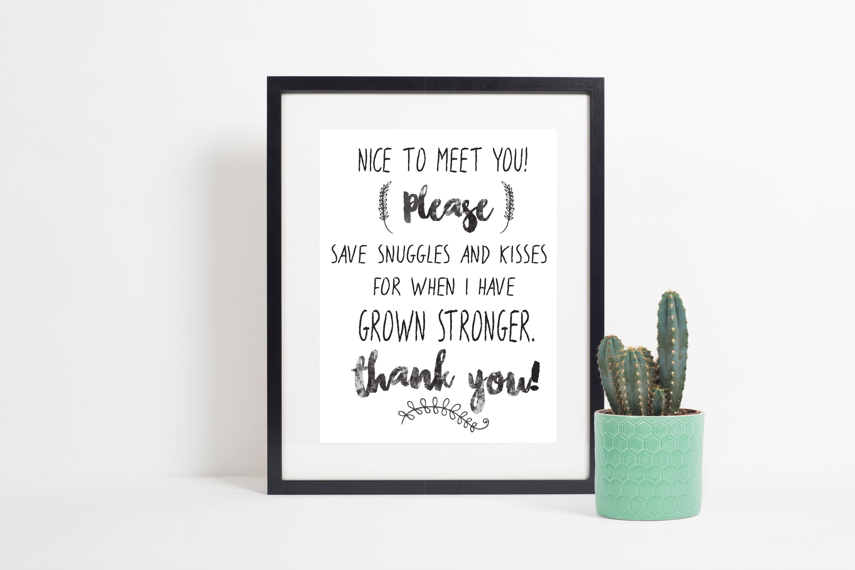 Don't Touch Baby Printable Sign for Newborns and Preemies Digital ...
