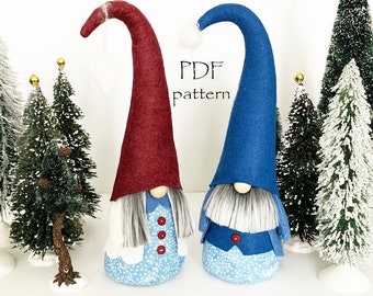 CRESCENT HAT Gnome Couple Sewing Pattern, Doll Pattern, Christmas Sewing Patterns, Gnome Patterns, Easter Gnome Patterns, Mothers Day