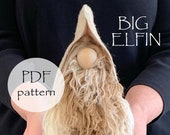 BIG SIZE ELFIN Gnome Pattern, pdf Gnome Patterns, Nordic Gnome Sewing Patterns, Large Gnome Pattern, pdf Nisse Sewing, Mothers Day Gnomes