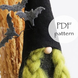 HALLOWEEN Gnome PDF Sewing Pattern, Witch Sewing Pattern, Gnomes, Witch, Halloween Sewing Pattern, Halloween Cloth Doll Sewing Patterns, PDF image 5