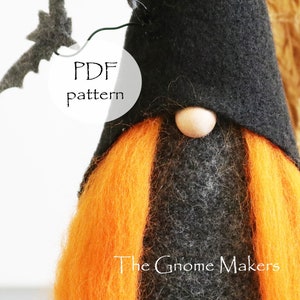 HALLOWEEN Gnome PDF Sewing Pattern, Witch Sewing Pattern, Gnomes, Witch, Halloween Sewing Pattern, Halloween Cloth Doll Sewing Patterns, PDF image 6