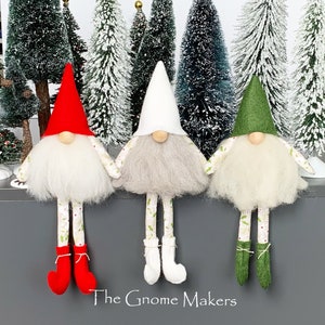 THE THREE ELVES Gnome Pattern with 3 Hats, Sewing Tutorial, Easter Gnome, Christmas Pattern, Gnome, Sewing Patterns, Gnomes Leg Pattern