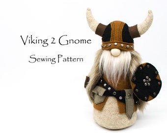 VIKING-2 Gnome Sewing Pattern, Gifts for Men, Gifts for Friends, Gnomes, Easy Sewing Patterns, Tutorial, Gifts for Him, Nordic, Mythology