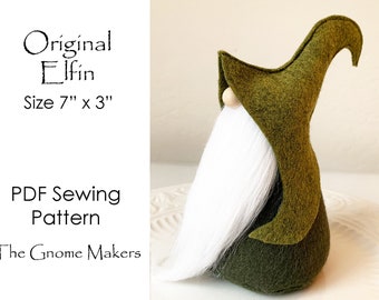 ORIGINAL ELFIN Gnome Sewing Pattern, Gnome Pattern, Tomte, Craft Patterns, Christmas Gnome Patterns, Nordic Pattern, DIY Gnomes, Winter