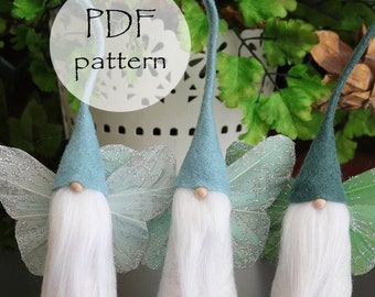 MINI FAIRY Gnome Pattern, Easter Gnome Patterns, Craft Patterns Sewing Pattern, Mini Gnome Sewing Pattern, Valentine Gnome Sewing Patterns