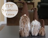 PDF Gnome Patterns, Gnome Patterns 3 SIZES, DIY Gnome Patterna, Gnome Tutorials, Nordic Gnome Patterns, Gnomes, Nisse Pattern, Tomte Pattern