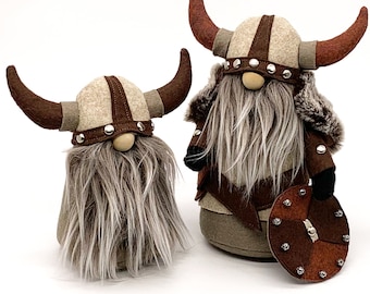 Cartamodello Gnomo VIKING in due dimensioni, modelli di bambole vichinghe, vichinghi nordici, regali di Natale, regali per amici, regali di compleanno, regali nordici