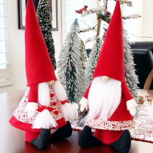 SANTA and MRS Gnome Sewing Pattern, Santa Claus Pattern, Christmas Gift, Christmas Santa Decor, Gifts for Friends, Saint Nick Sewing Pattern