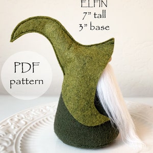 ORIGINAL ELFIN Gnome Sewing Pattern, Gnome Pattern, Tomte, Craft Patterns, Christmas Gnome Patterns, Nordic Pattern, DIY Gnomes, Winter image 3