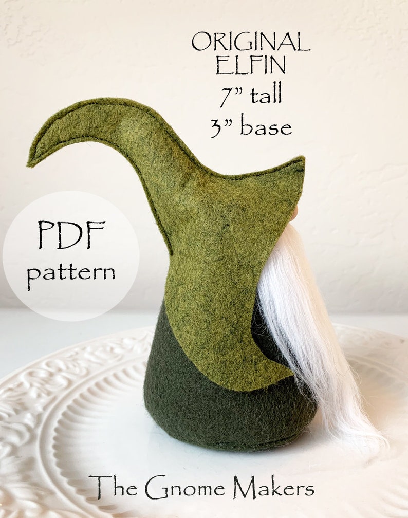 ORIGINAL ELFIN Gnome Sewing Pattern, Gnome Pattern, Tomte, Craft Patterns, Christmas Gnome Patterns, Nordic Pattern, DIY Gnomes, Winter image 3