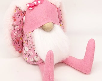 FLOPPY Bunny Gnome Sewing Pattern, Easter Gnomes, Mother&#39;s Day Gnome, Plush Bunny Pattern, Gifts for Gifts, Gifts for Friends, Gifts for Mom