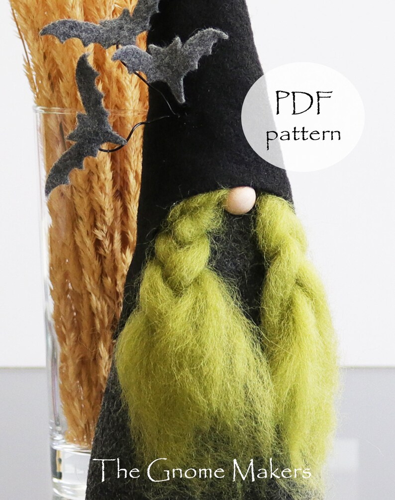 HALLOWEEN Gnome PDF Sewing Pattern, Witch Sewing Pattern, Gnomes, Witch, Halloween Sewing Pattern, Halloween Cloth Doll Sewing Patterns, PDF image 5