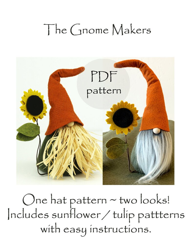 Gnome Patterns PDF Gnome Sewing Pattern Nordic Gnomes DIY Etsy