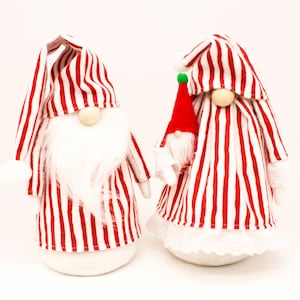 Padrão de costura de gnomo BEDTIME, A noite antes do Natal, Tutorial de costura, Gnomo, Gnomos de Natal, Papai Noel, Padrões para 3 gnomos, Fácil
