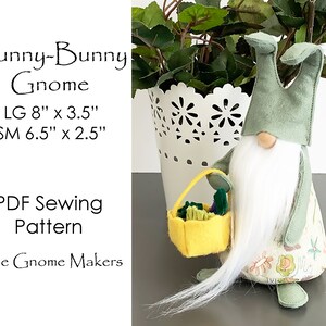 BUNNY-BUNNY Gnome Pattern, Gnome Tutorial Patterns, Gnome Bunnies Pattern, Tutorial, Easter Patterns, Cloth Doll Sewing, Bunny Patttern image 7