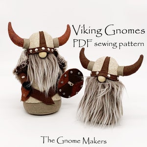 VIKING Gnome Sewing Pattern, Two Sizes, Viking Doll Patterns, Sewing Patterns, Nordic Viking, Decorative Gnomes, DIY Gnomes, Easy Patterns image 7