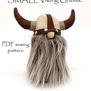 VIKING Gnome Sewing Pattern, Two Sizes, Viking Doll Patterns, Sewing Patterns, Nordic Viking, Decorative Gnomes, DIY Gnomes, Easy Patterns image 5