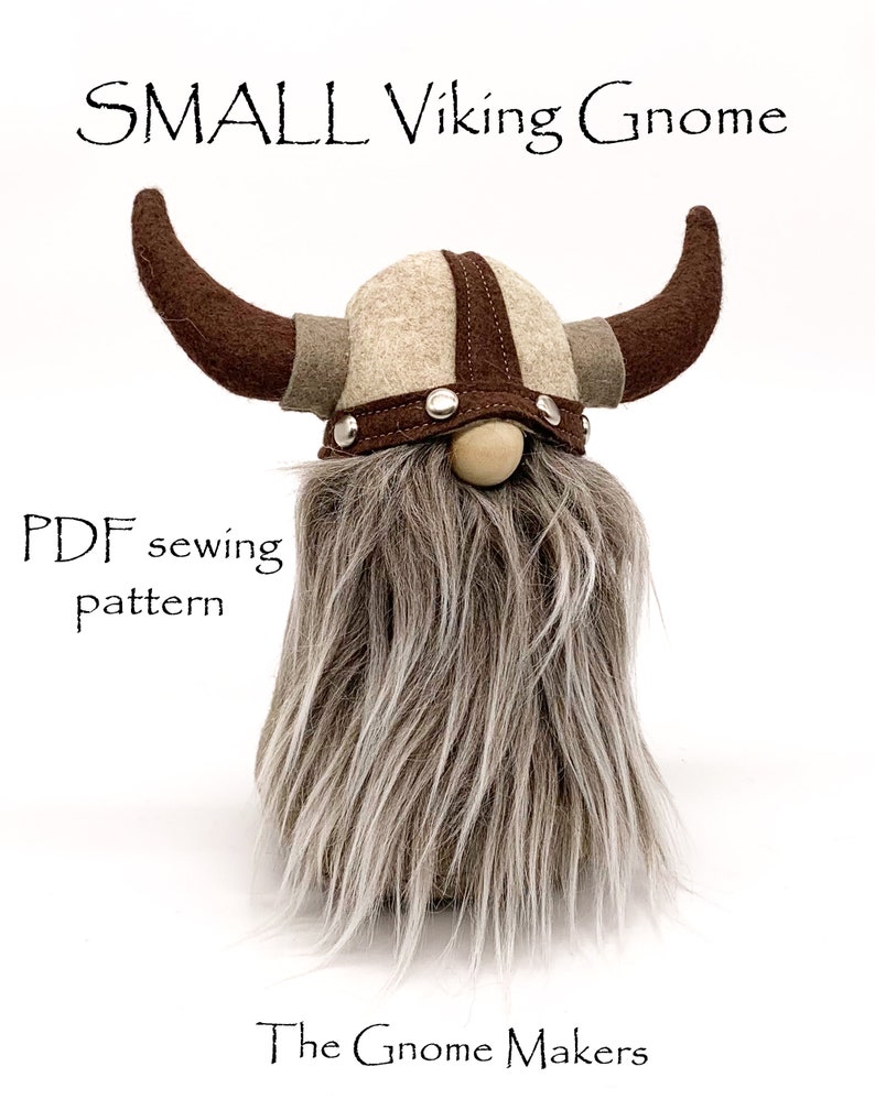VIKING Gnome Sewing Pattern, Two Sizes, Viking Doll Patterns, Sewing Patterns, Nordic Viking, Decorative Gnomes, DIY Gnomes, Easy Patterns image 5