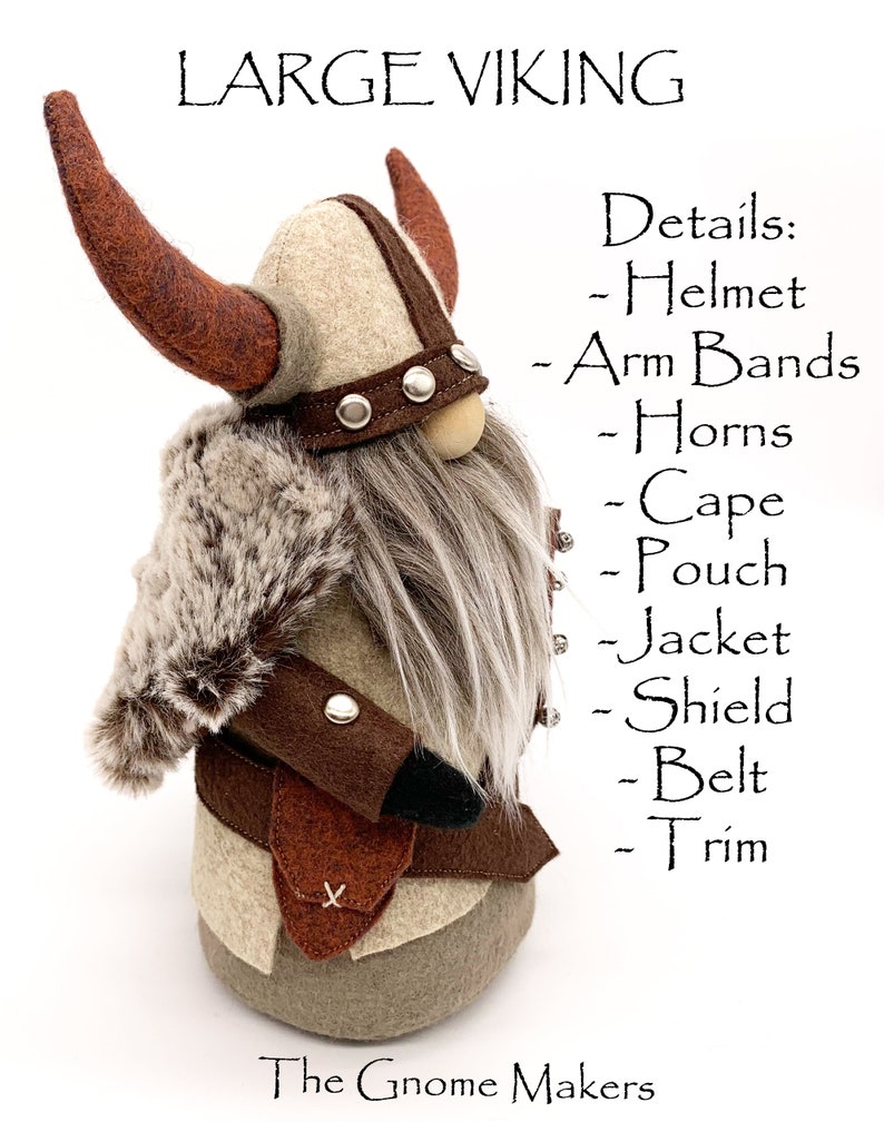 VIKING Gnome Sewing Pattern Two Sizes Christmas Gift Gnome - Etsy