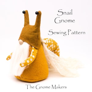 SNAIL Gnome Sewing Pattern (PDF Pattern)