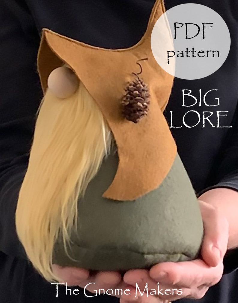 BIG SIZE LORE Gnome Pattern Large Christmas Gnome Pattern Etsy