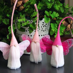 MINI FAIRY Gnome Patrón de costura, Patrones de gnomos de Pascua, Patrones de gnomos de San Valentín, Regalos para niñas, Regalos de Navidad, Regalos de Pascua, Regalo de amigos