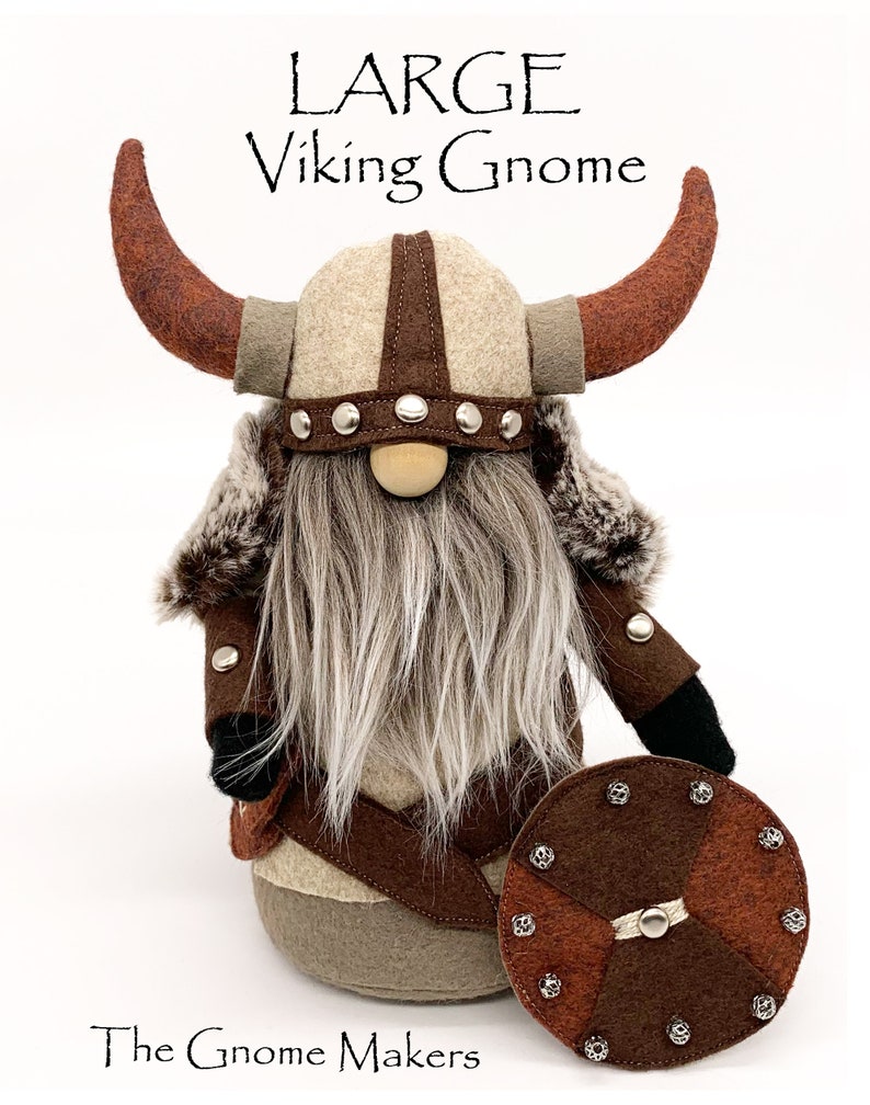 VIKING Gnome Sewing Pattern, Two Sizes, Viking Doll Patterns, Sewing Patterns, Nordic Viking, Decorative Gnomes, DIY Gnomes, Easy Patterns image 6