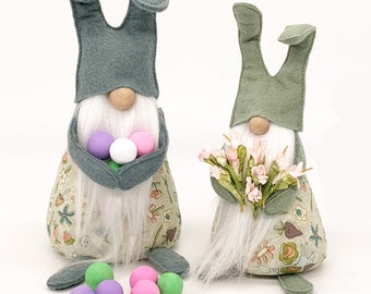 BUNNY-BUNNY Gnome Pattern, Two Gnome Bunnies Pattern, Easter Gifts, Gifts for Mother Mom, Gifts for Friends, Easter Decorations