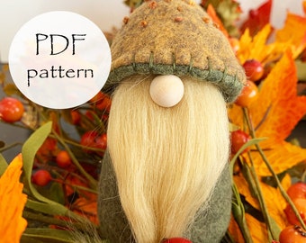 TOADSTOOL PDF Gnomes Pattern 2 Body Sizes, Mushroom Gnome Sewing Pattern, Cloth Doll Sewing Pattern, Spring Valentine Gnome Patterns, Easter