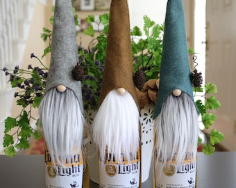 BOTTLE TOPPER Gnome Pattern: Wine & Beer Cozy (PDF Pattern)