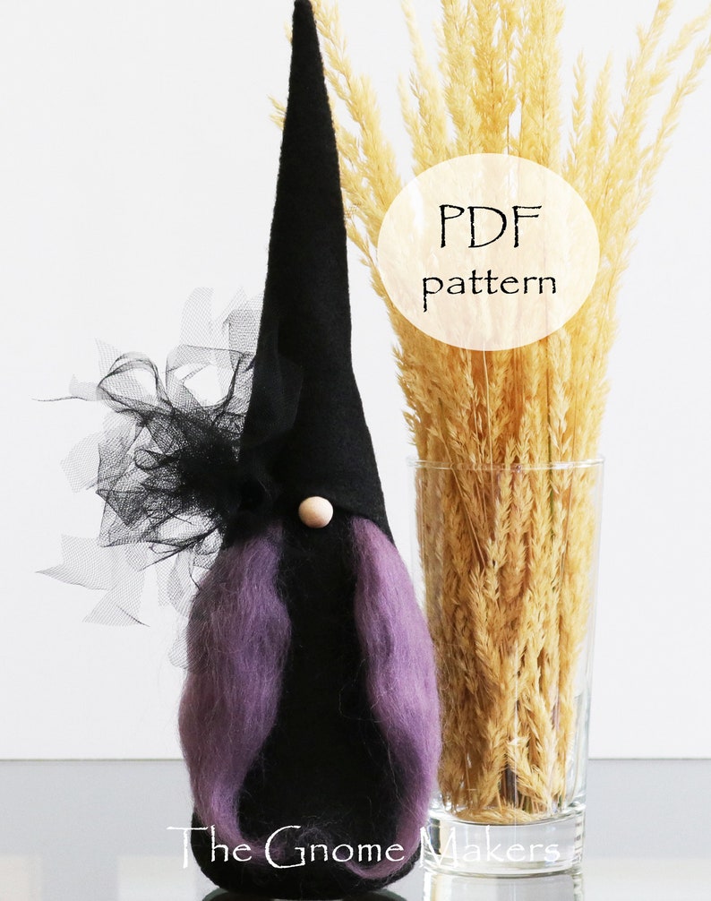 HALLOWEEN Gnome PDF Sewing Pattern, Witch Sewing Pattern, Gnomes, Witch, Halloween Sewing Pattern, Halloween Cloth Doll Sewing Patterns, PDF image 8