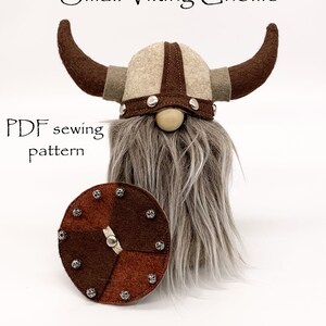 VIKING Gnome Sewing Pattern, Two Sizes, Viking Doll Patterns, Sewing Patterns, Nordic Viking, Decorative Gnomes, DIY Gnomes, Easy Patterns image 2