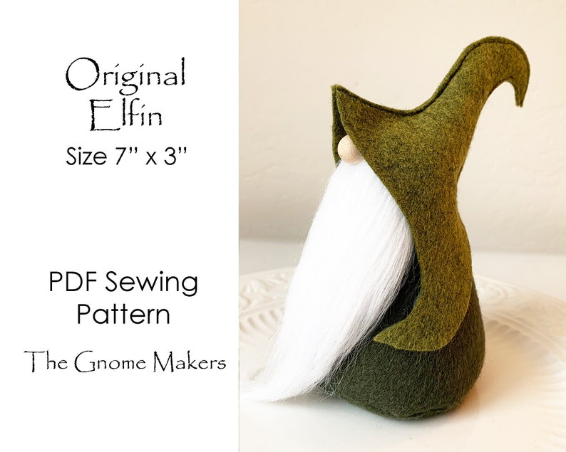 ORIGINAL ELFIN Gnome Sewing Pattern, Gnome Pattern, Tomte, Craft Patterns, Christmas Gnome Patterns, Nordic Pattern, DIY Gnomes, Winter image 2